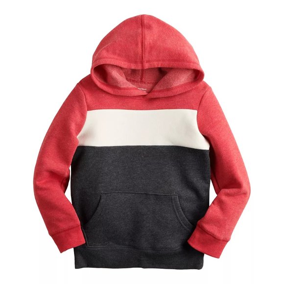 Toddler Boy Jumping Beans Colorblocked Fleece Pullover Hoodie Shirt - Picture 1 of 1